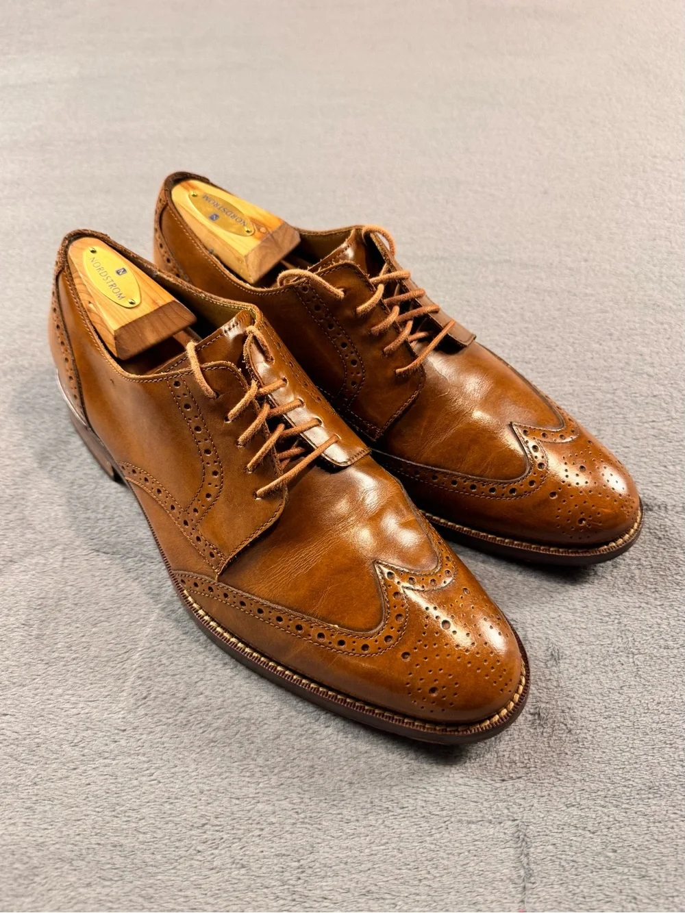 Cole Haan Men’s Grand OS ‘Madison’ Brogue Wingtips- British Tan